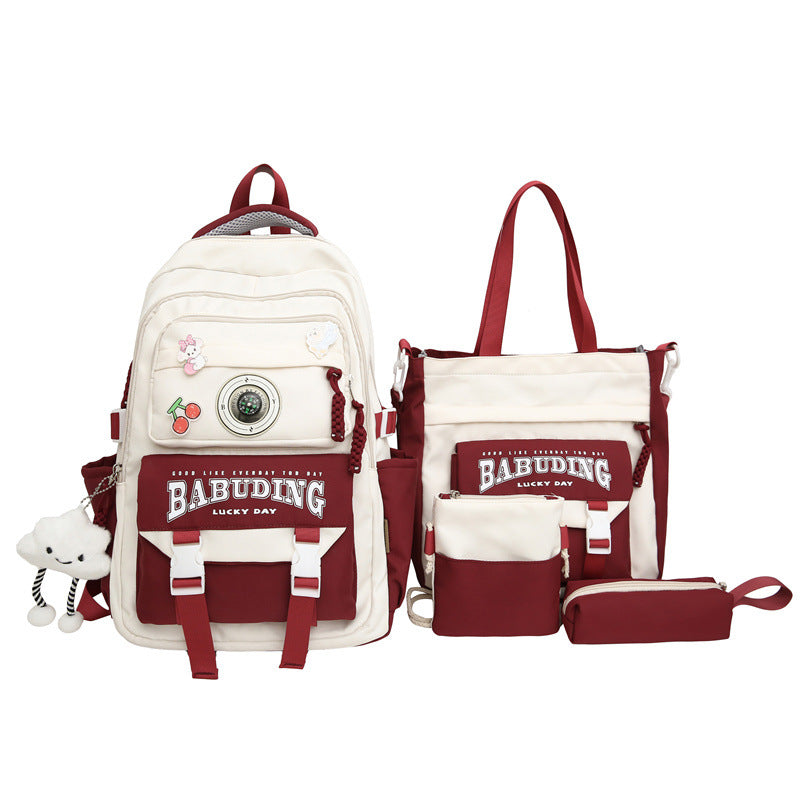 Backpack large capacity load reduction spine protection