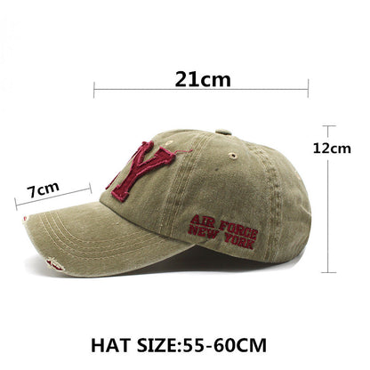 Gorra de béisbol lavada en primavera 