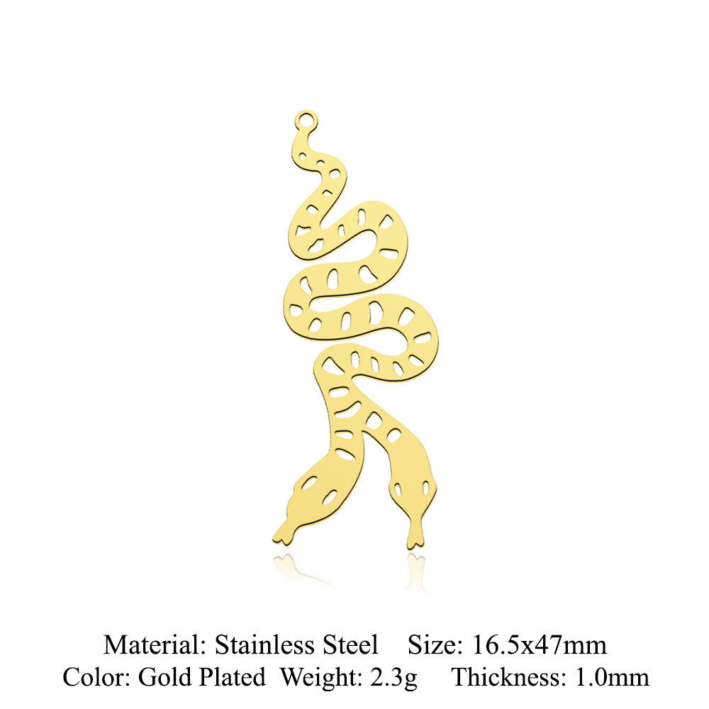 5 pcs/pack Hummingbird Moth Titanium Steel Pendant