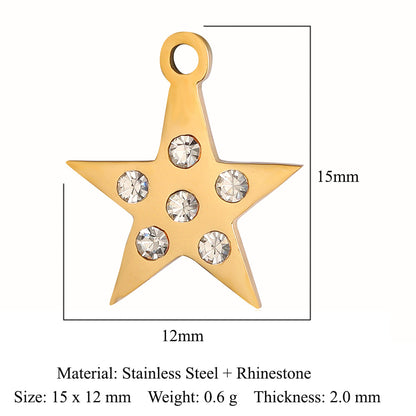 Titanium steel pendant octagram eyes