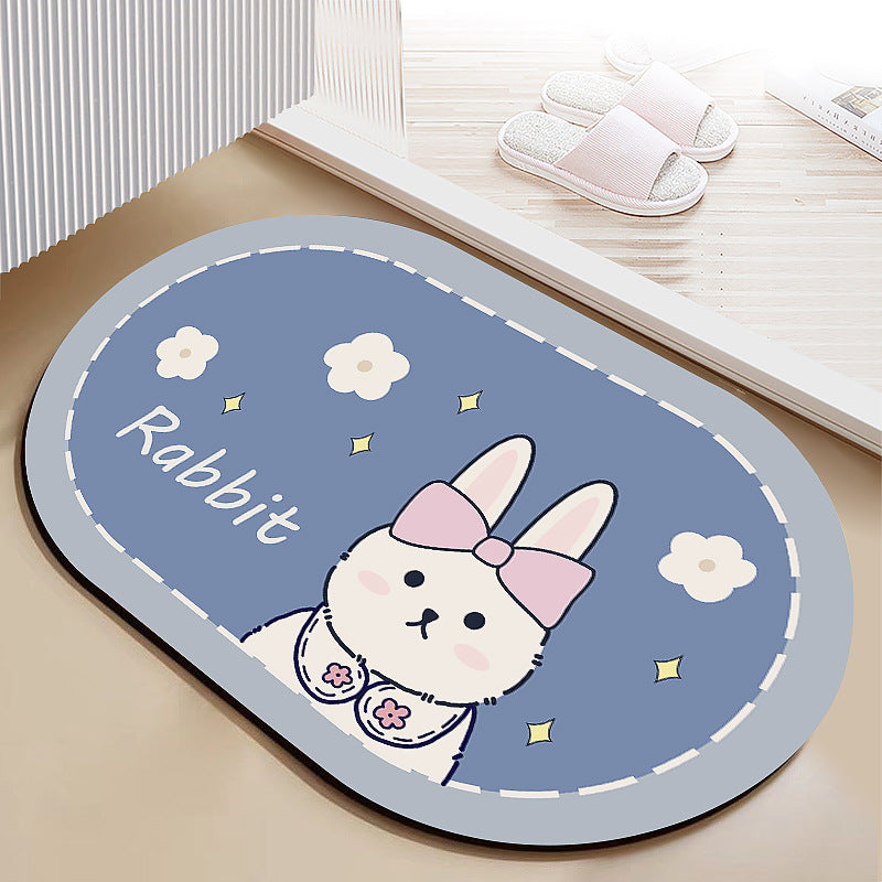 Diatomaceous earth soft mat absorbent mat non-slip quick drying