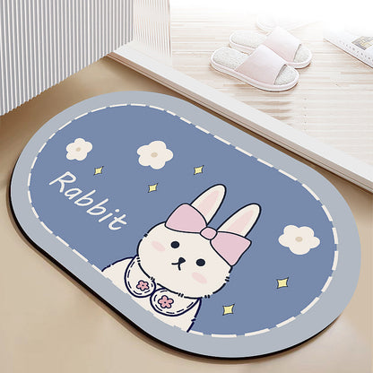 Diatomaceous earth soft mat absorbent mat non-slip quick drying