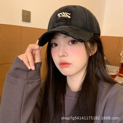 American Washed Denim Embroidered Baseball Cap