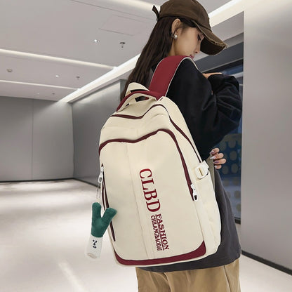 girl's lettered schoolbag boy's student backpack