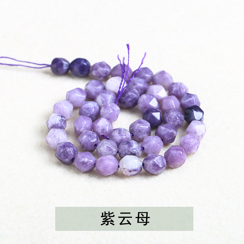 Chalcedony diamond cut rhombus beads loose beads