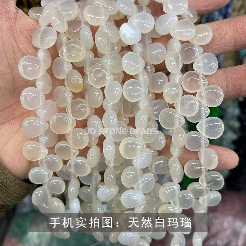 Crystal agate water drop beads loose beads