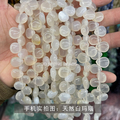 Crystal agate water drop beads loose beads