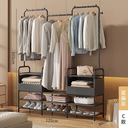 Floor Clothes Drying Rack Organizer