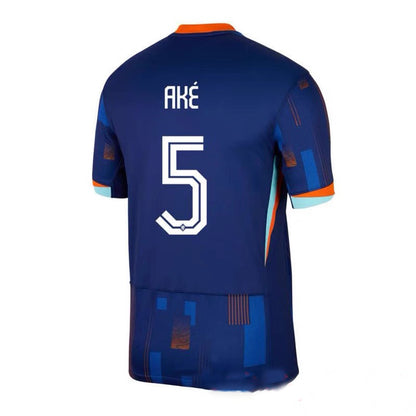 24 Euro Netherlands Home Van Dijk Short Sleeve Simmons De Jong Depay Jersey