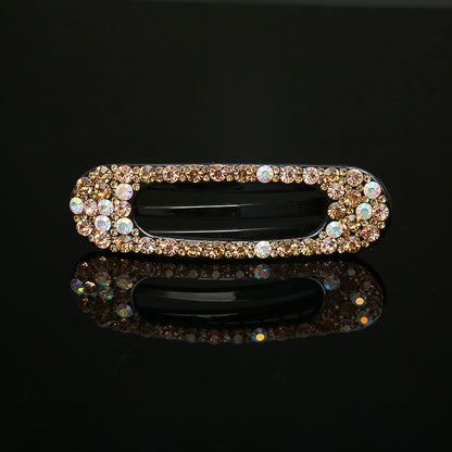 Three-tooth clip duck bill clip rhinestone headdress