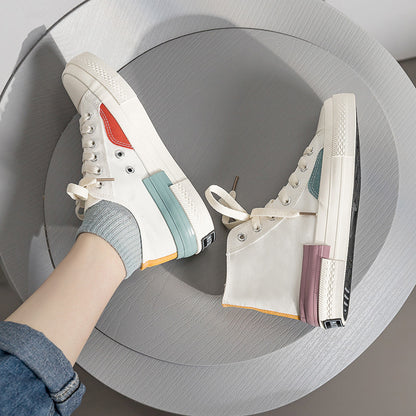Canvas shoes nv contrast color casual sneakers
