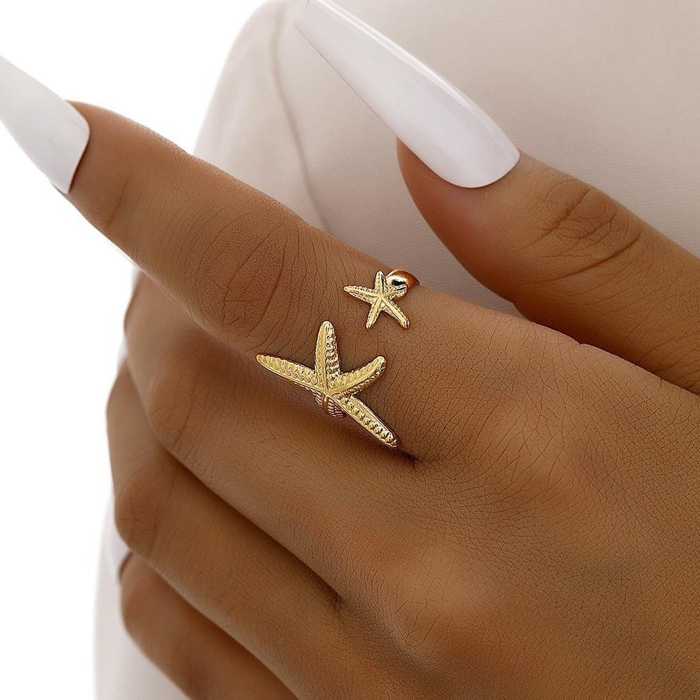 Irregular Line Open Ring