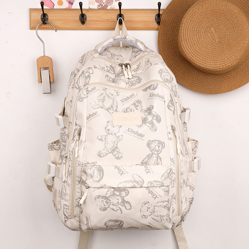 Simple travel computer backpack schoolbag
