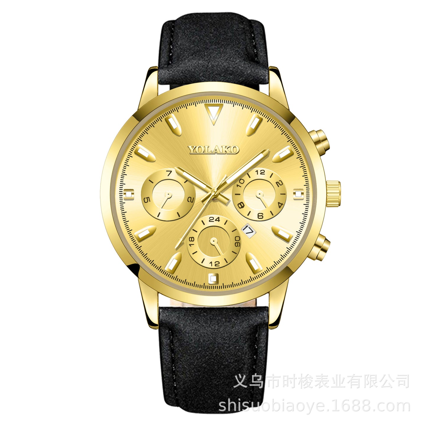 Belt Multicolor Men's Quartz Calendar Watch