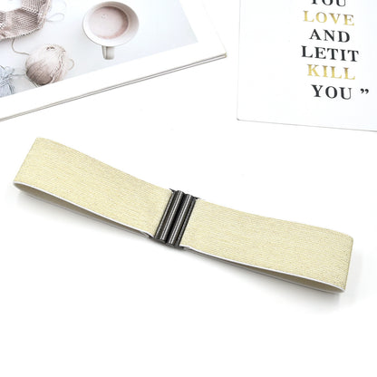 Red elastic waist seal wide belt