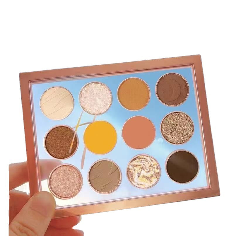 Paleta de sombras de ojos mate de 12 colores 