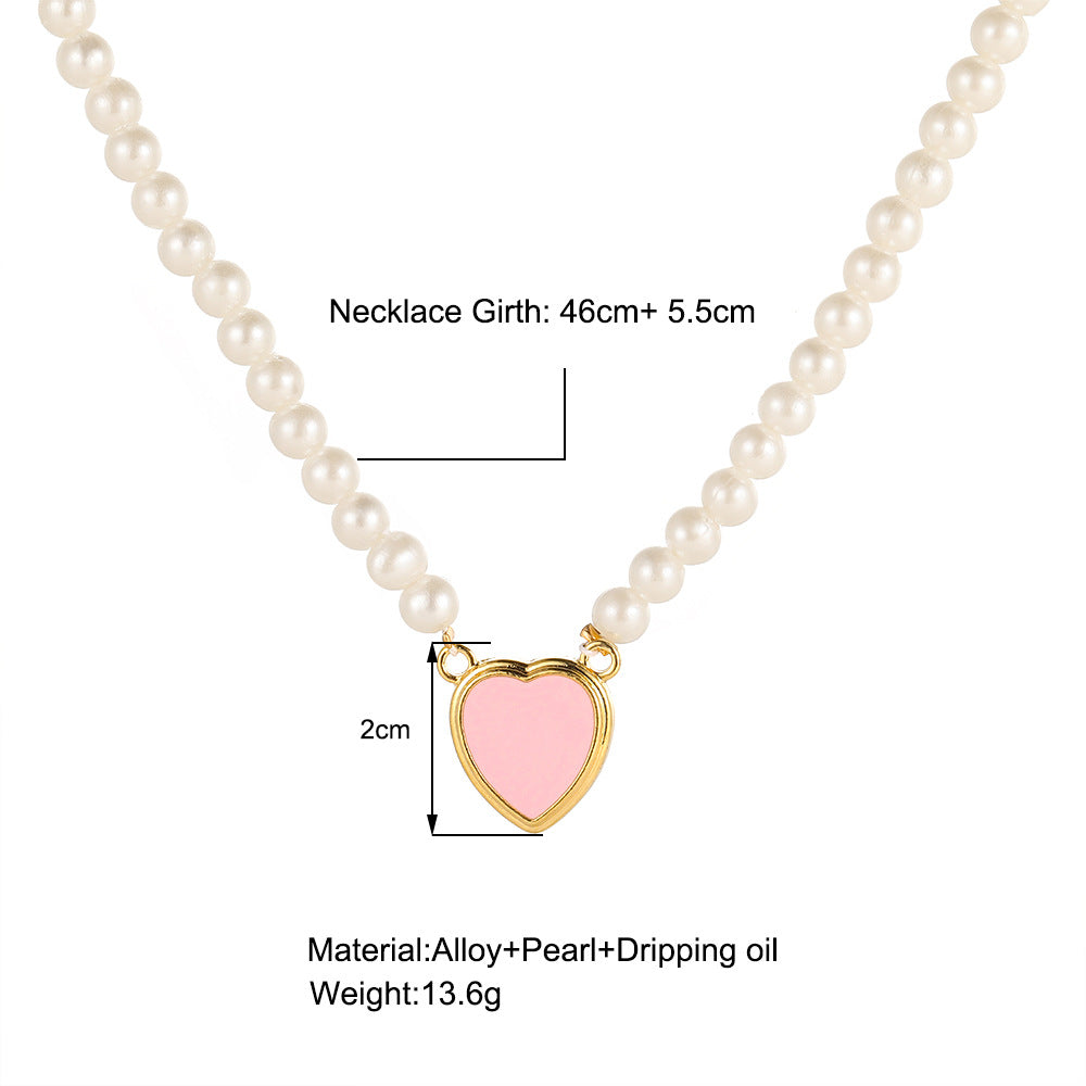 Baroque Pearl Heart Pendant Necklace