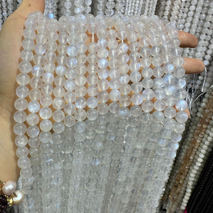 6-10mm natural Sri Lanka 5A blue moonstone crystal