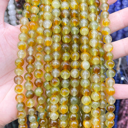 8Mm optimized mixed color chalcedony round beads loose beads