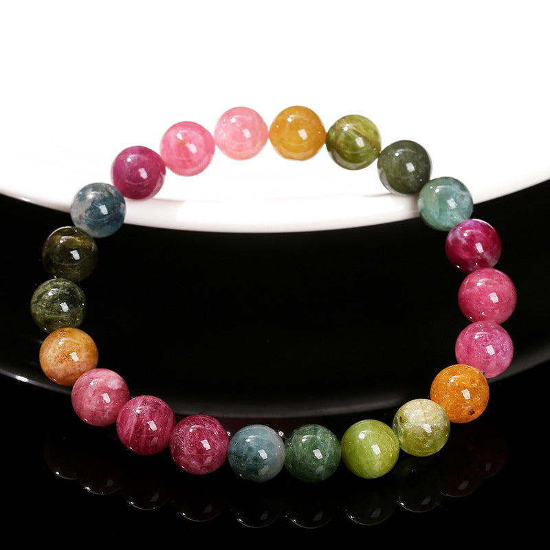 7A Natural Rainbow Tourmaline Bracelet