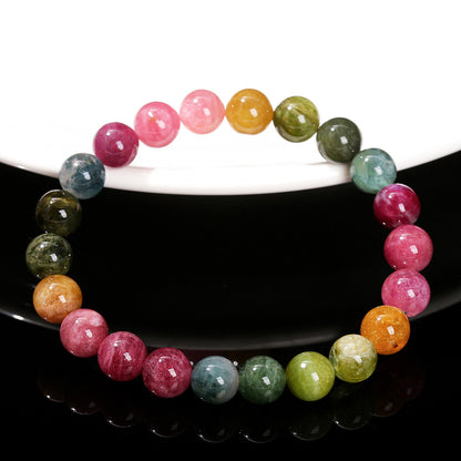 7A Natural Rainbow Tourmaline Bracelet