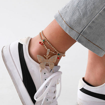 Cuban butterfly anklet