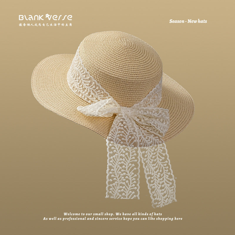 Handcrafted Lace Straw Hat