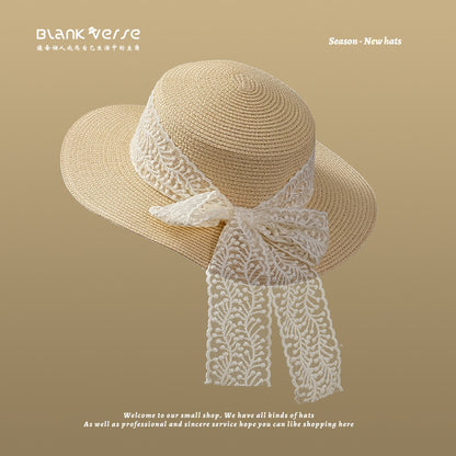 Handcrafted Lace Straw Hat