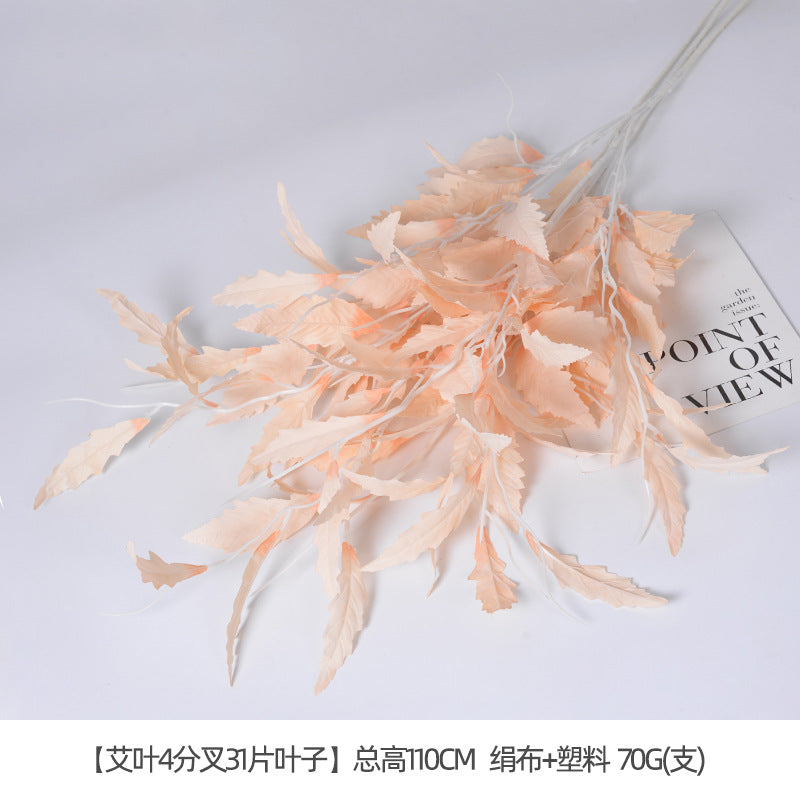 Champagne color rose artificial flower arrangement plastic flower