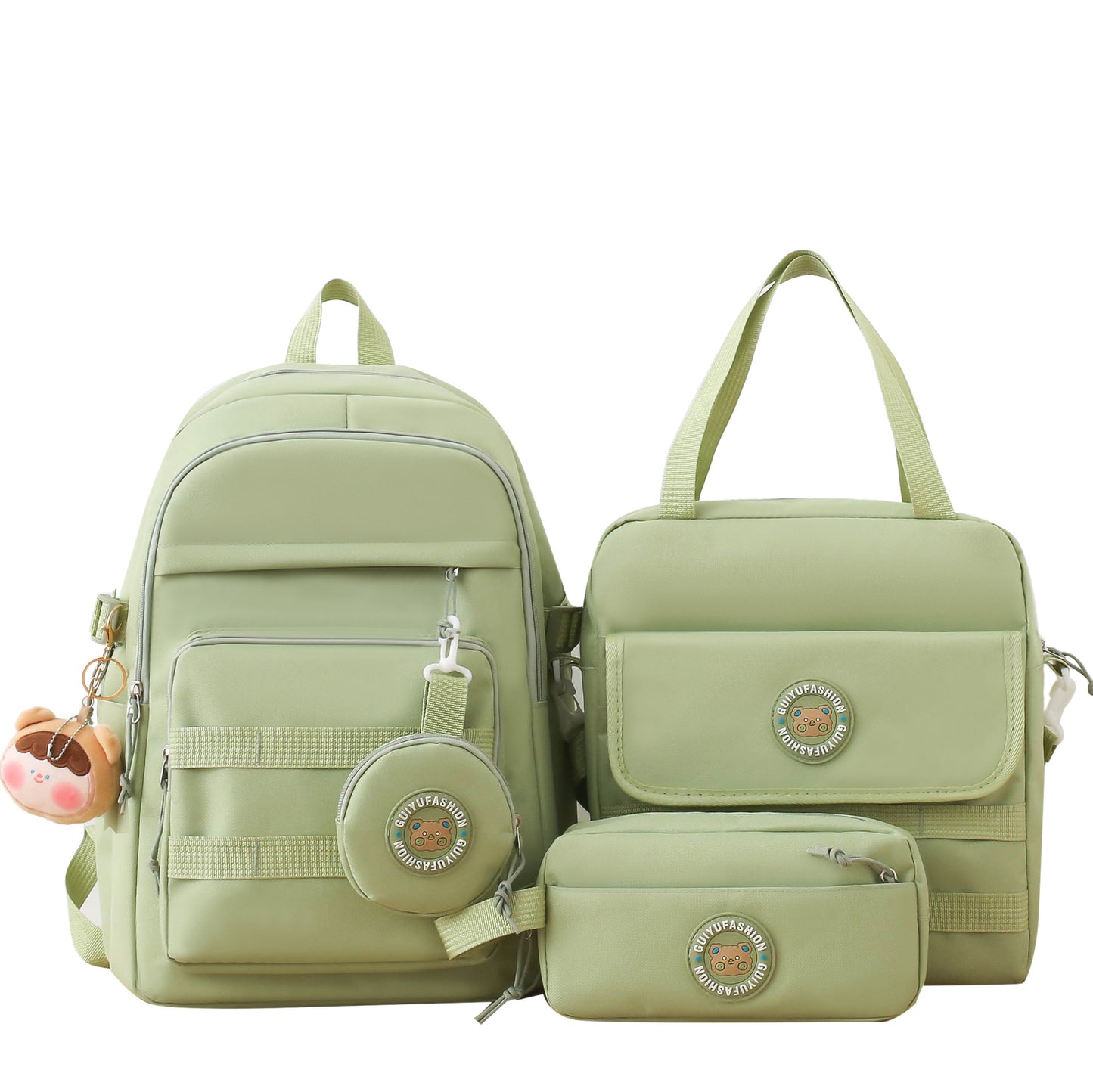 Casual campus style solid color backpack wholesale
