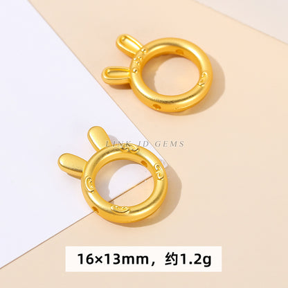 Ancient gold bell lotus abacus pendant