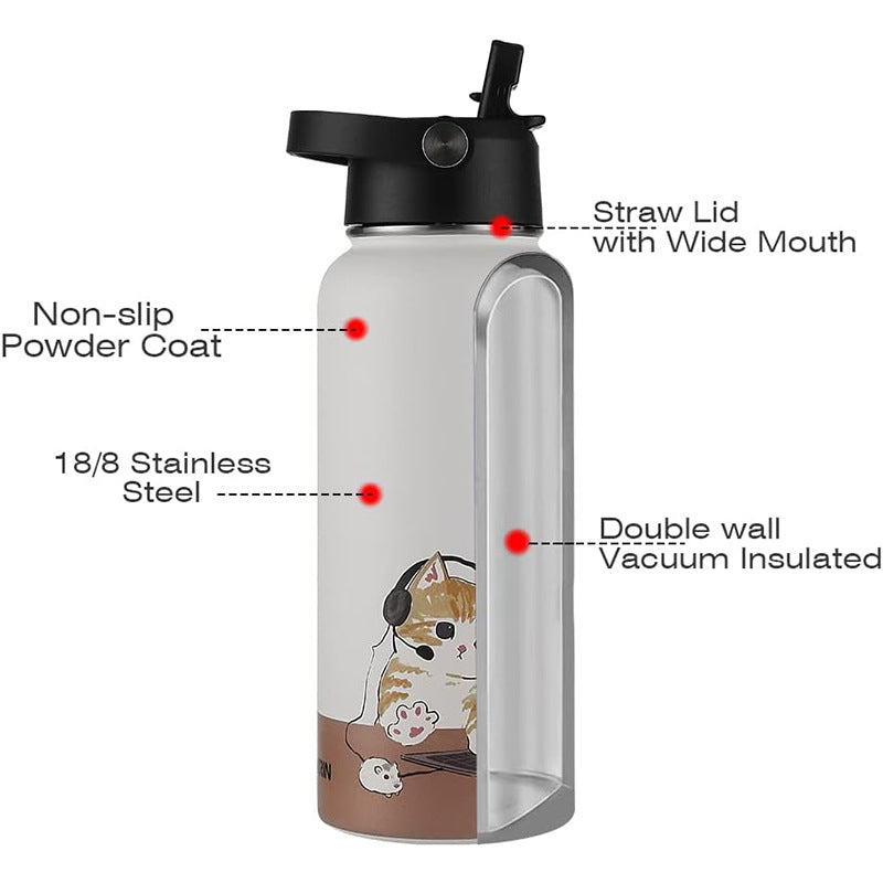 Sports spray travel kettle thermos cup