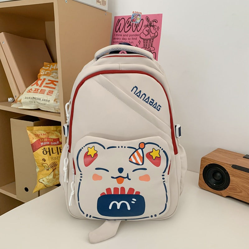 Cute cartoon student school bag large capacity backpack