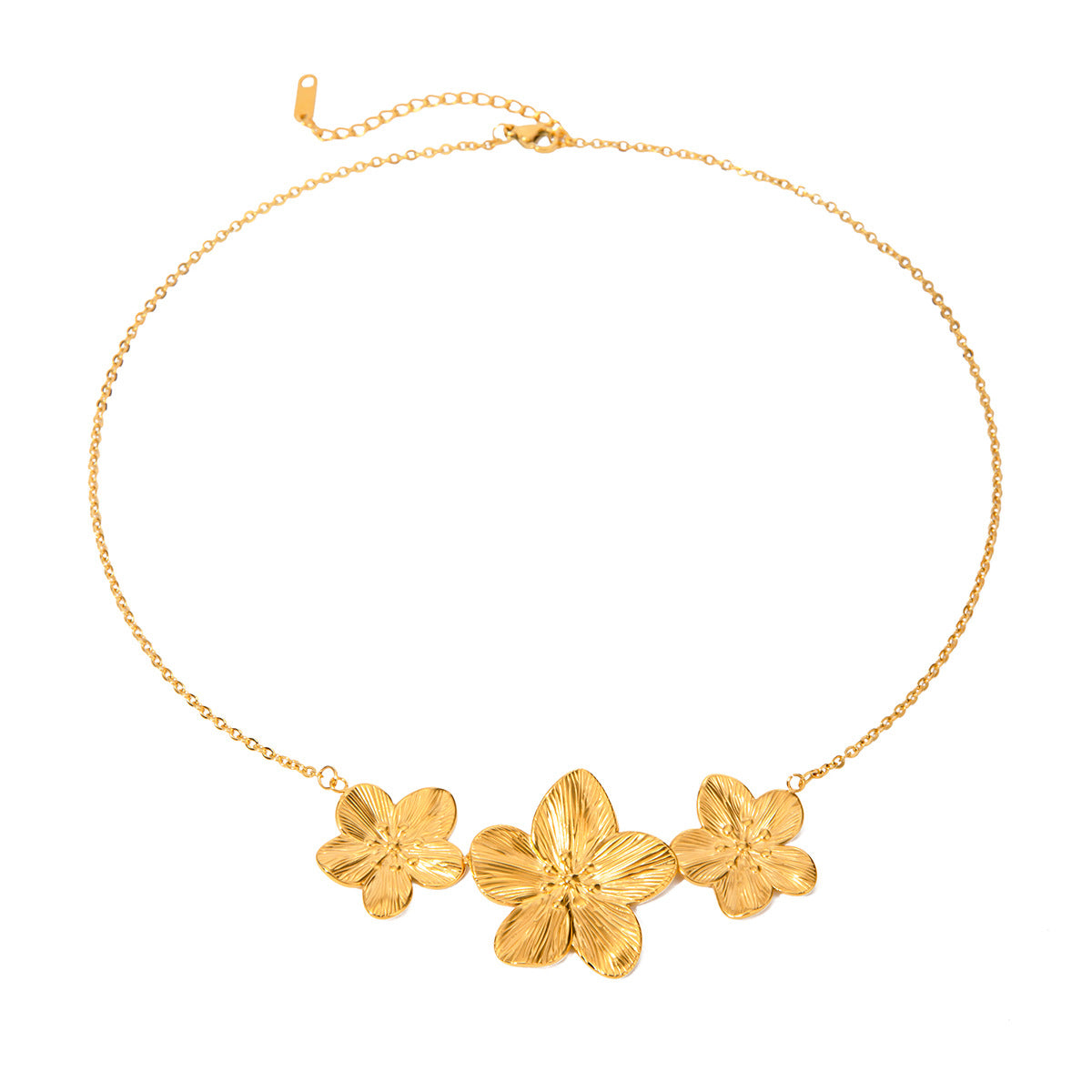 Collar tres flores 