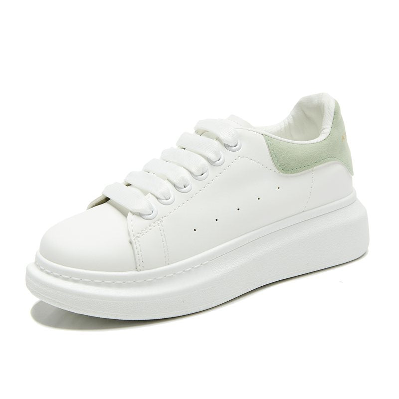 Thick-soled white shoes for men and women casual sports shoes