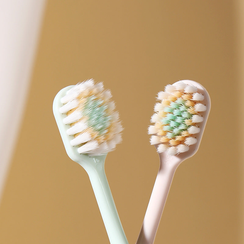 Soft Bristle High-Quality Toothbrush for Adults, 3-Pack