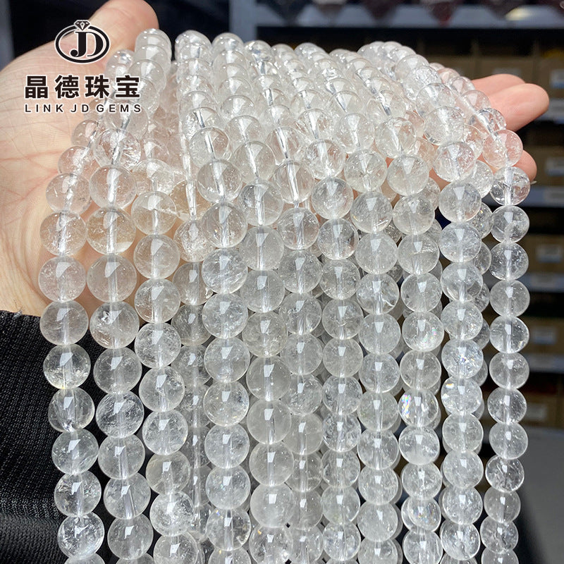 A + grade natural white crystal loose beads