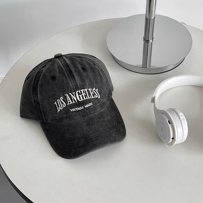 Gorra de béisbol gris retro 