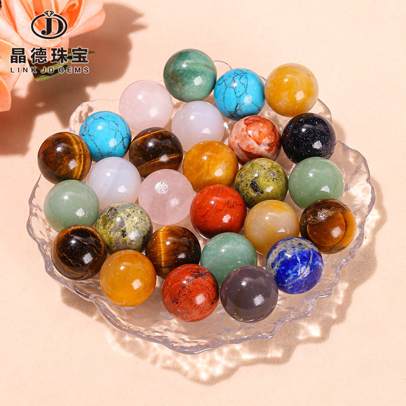 20Mm crystal agate non-porous beads loose beads