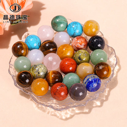 20Mm crystal agate non-porous beads loose beads