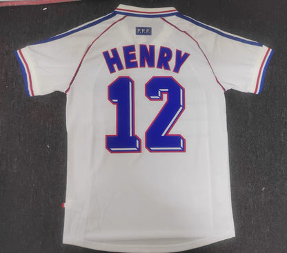 82-06 France Home Away Zidane Henry Retro Long Short Sleeve Mbapp¨¦ Jersey