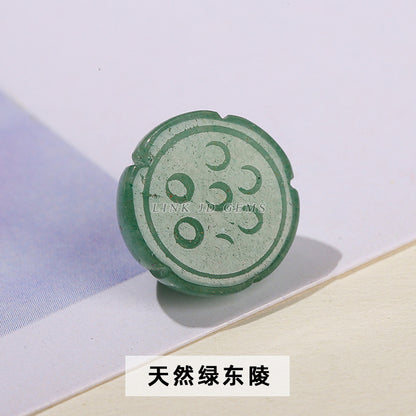 12Mm jade agate lotus pod accessories loose beads