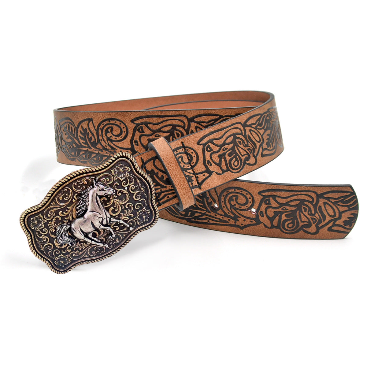 Punk PU leather belt
