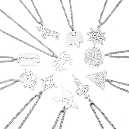 Collar de acero de titanio Helios con dardos de Hip Hop 