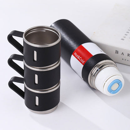 500ML double-layer vacuum outlet thermos cup