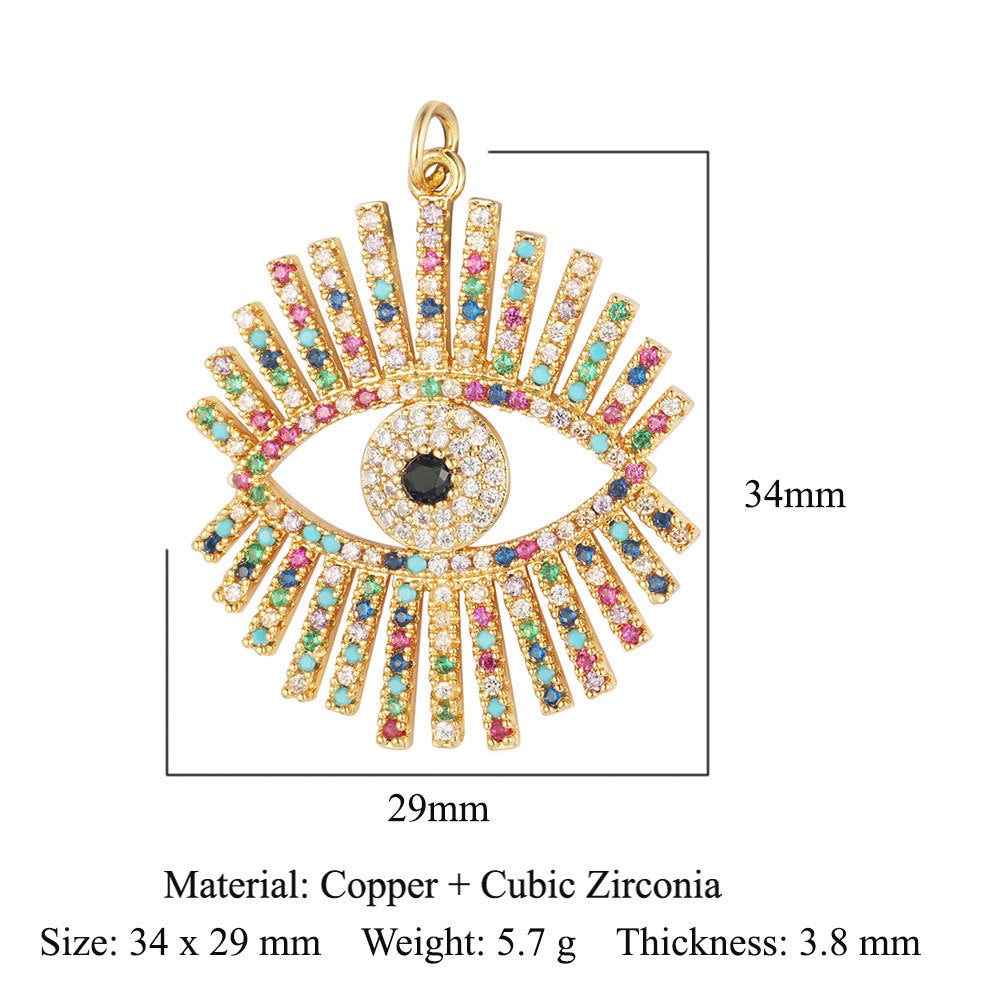 Frog Conch Shell Copper Zircon Pendant