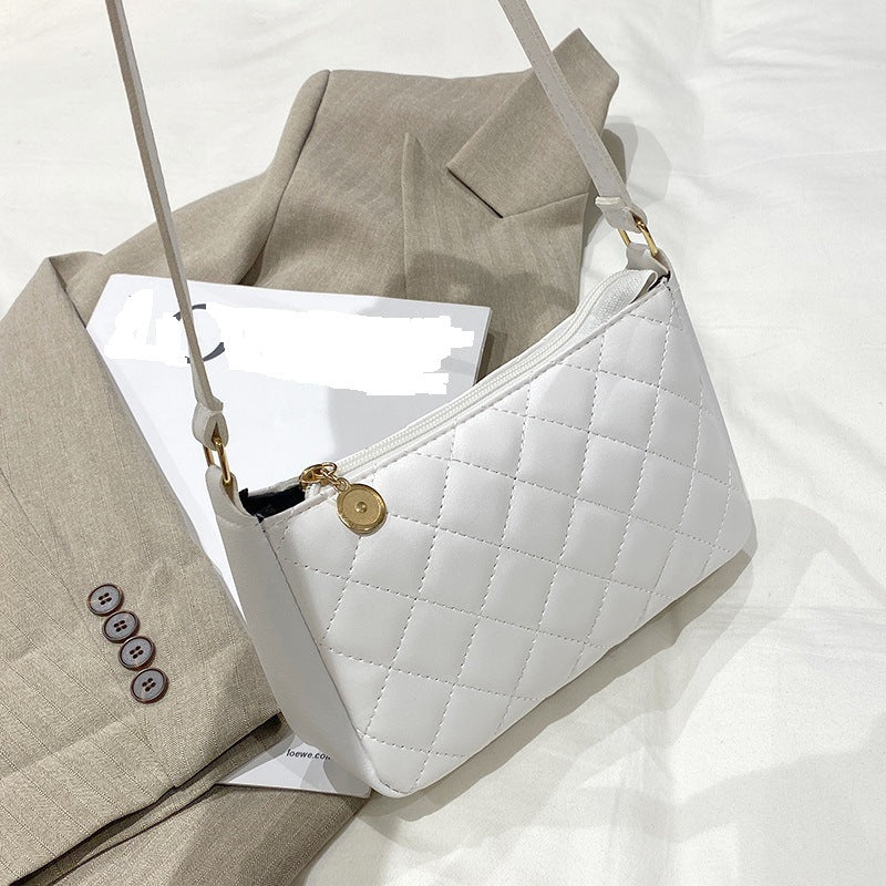 Crossbody embroidered square bag