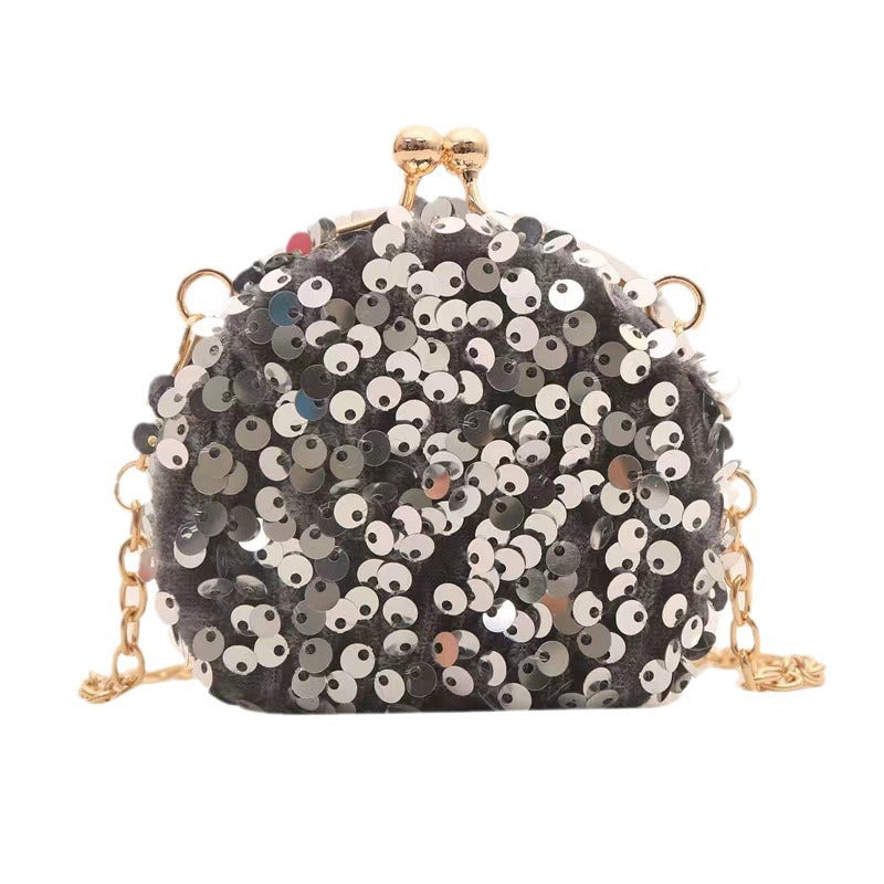 Sequin chain bag