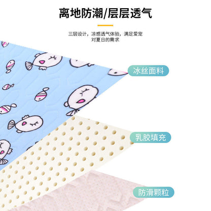 Pet Summer Cooling Pad Ice Silk Mat