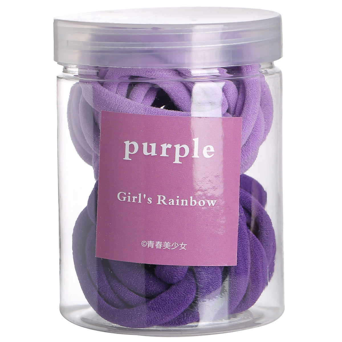 50-Pack Candy Color Scrunchies